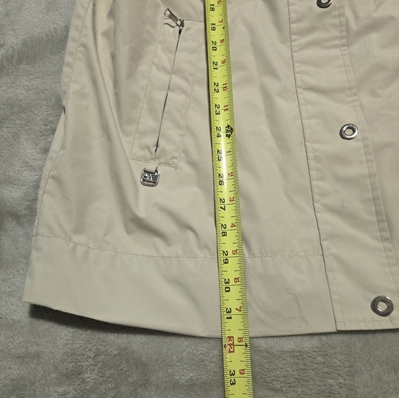 Free Country Rain Rain Go Away Women's Beige Raincoat Sz XL Outerwear Outdoor - Picture 8 of 9